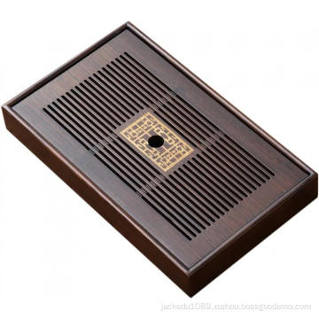 Chinese Style Bamboo Tray Drainage Dish Water Storage